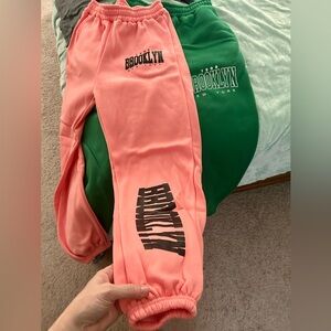 Sweatpants x2 with pockets